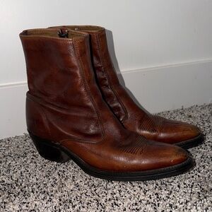 Acme Vintage Boots Men’s Size 9 Dark Brown Short Booties Western